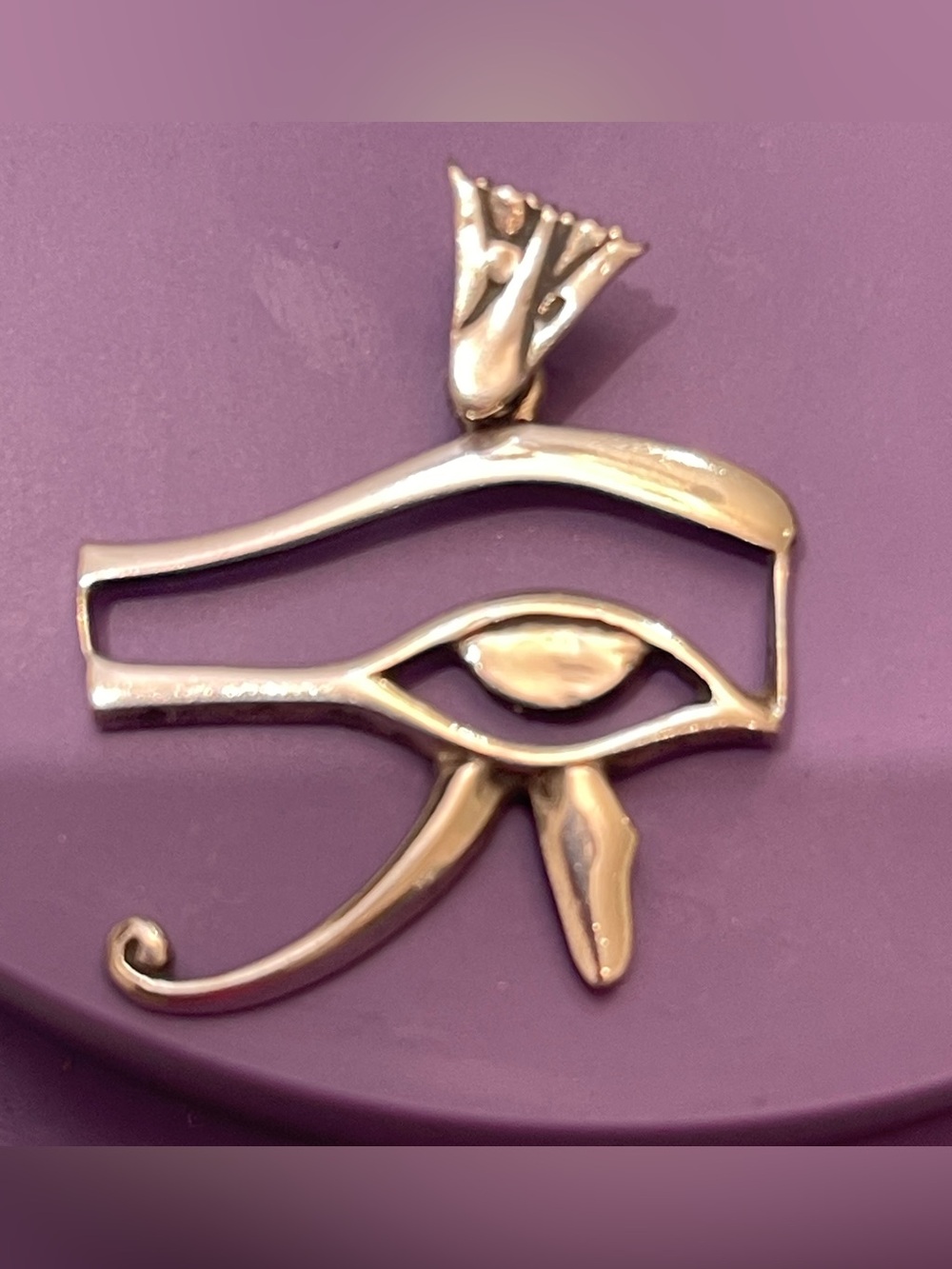 Sterling Silver  Eye of Horus Pendant  Jewelry